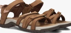 bruine teva platte sandalen w tirra