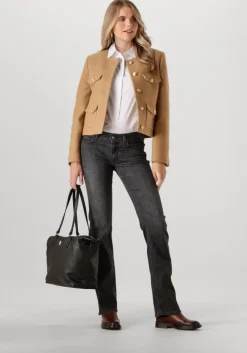 TOMMY HILFIGER e jack crop wool gold button jacket>DAMES Jassen