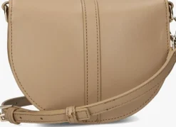 bruine tommy hilfiger schoudertas th heritage saddle bag