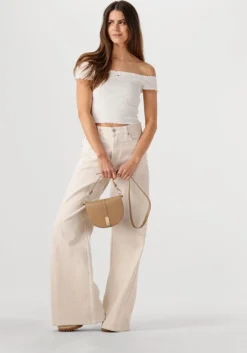 bruine tommy hilfiger schoudertas th heritage saddle bag