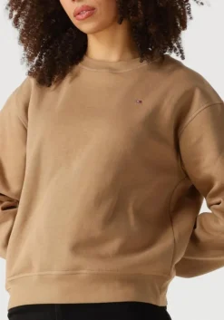 bruine tommy hilfiger sweater reg flag on chest swtshrt