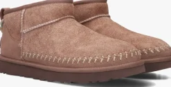 bruine ugg vachtlaarzen w classic ultra mini biarritz