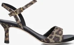 bruine unisa sandalen met hak nahia