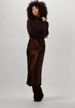 VANILIA e midirok bias satin skirt>DAMES Rokken