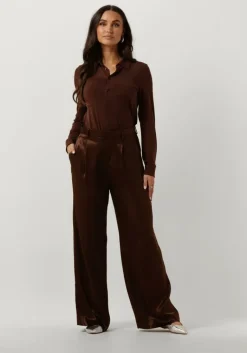 VANILIA e pantalon satin pleated w>DAMES Broeken