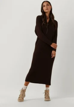 Y.A.S. e midi jurk yasmavi ls knit midi zipper dress>DAMES Jurken