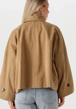 camel my essential wardrobe jack lyonmw short bomber jacket