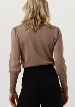 camel notre-v coltrui basic knit blouse