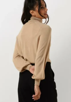 camel ruby tuesday coltrui veanna turtle neck balloon sleeves pull