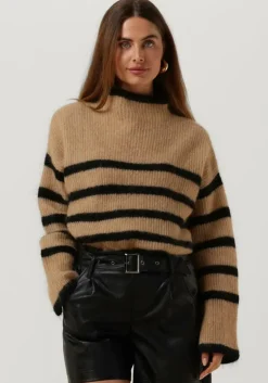 camel second female trui ovalis knit t-neck