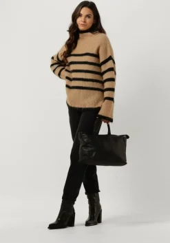 camel second female trui ovalis knit t-neck