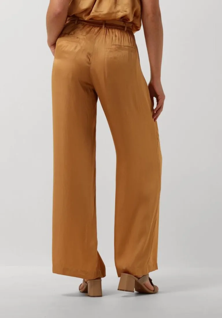 SUMMUM pantalon pants solid satin>DAMES Broeken