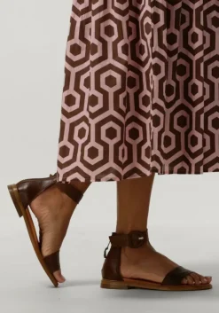 cognac ayana platte sandalen m05060