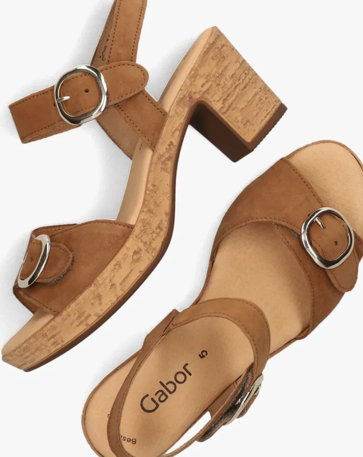 cognac gabor sandalen 764.1