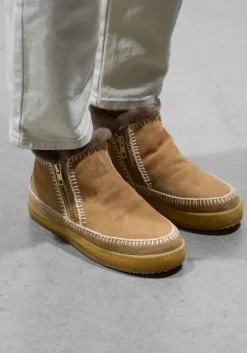 cognac laidbacklondon vachtlaarzen setsu low crochet