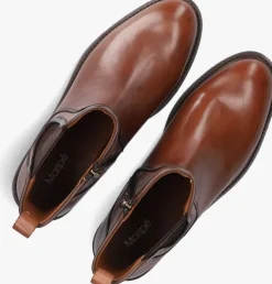 cognac maripe enkelboots fabiola