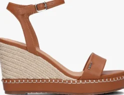 cognac mexx sandalen met hak ricky palace