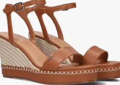 cognac mexx sandalen met hak ricky palace