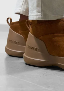 cognac moon boot enkelboots mb luna low boot suede