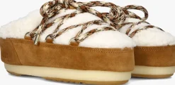 cognac moon boot vachtlaarzen mule shearling