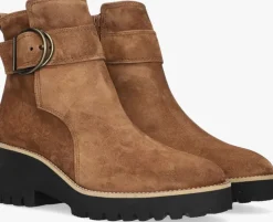 cognac paul green enkellaarsjes 9763