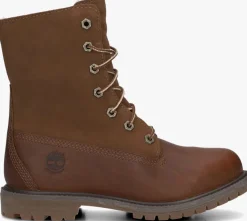 cognac timberland veterboots authentics teddy fleece