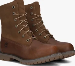 cognac timberland veterboots authentics teddy fleece