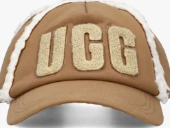 cognac ugg pet bondfed fleece baseball cap