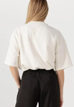 creme alix the label vest ladies knitted boucle cardigan