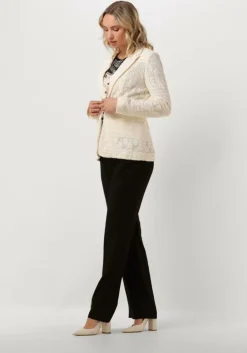 creme liu jo blazer pizzo macrame tp jacket