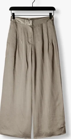 creme selected femme wijde broek slfselene hw wide pant