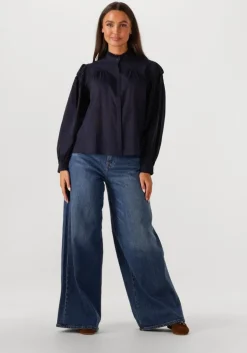 donkerblauwe antik batik blouses ange blouse