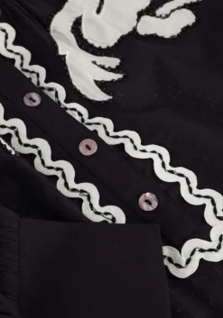 donkerblauwe antik batik blouses dali blouse