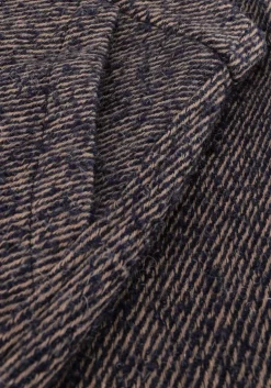 donkerblauwe by-bar minirok lottie tweed skirt