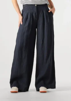 donkerblauwe by-bar pantalon eli linnen pant
