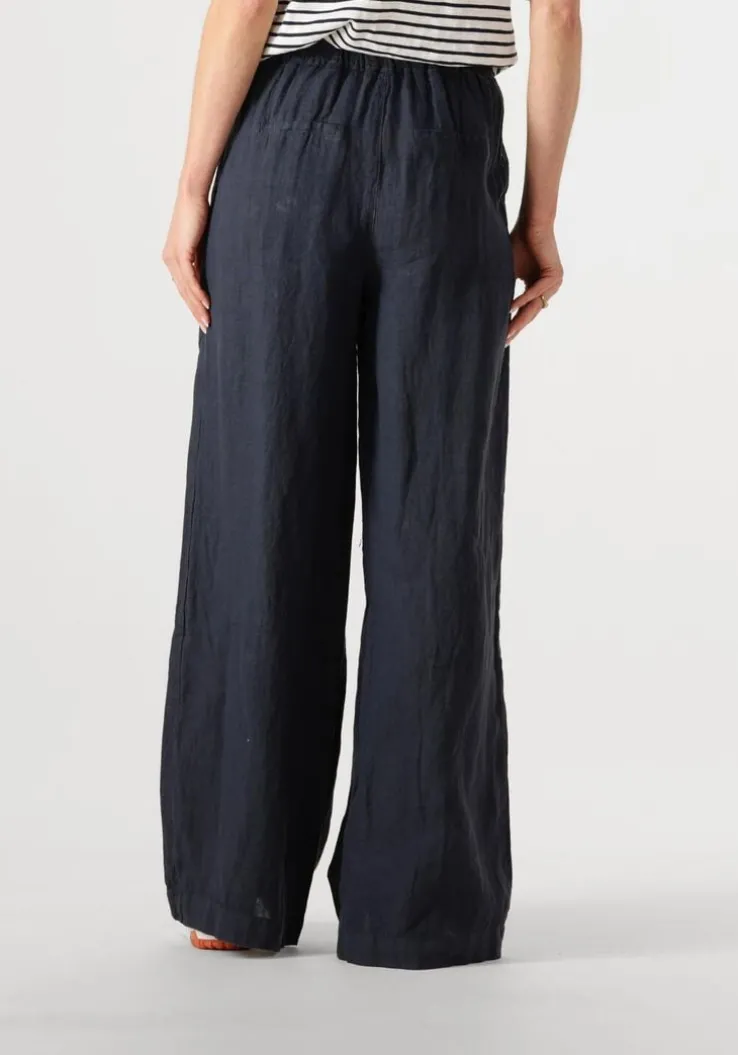 donkerblauwe by-bar pantalon eli linnen pant