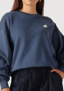 donkerblauwe by-bar sweater bibi lucky curve sweater