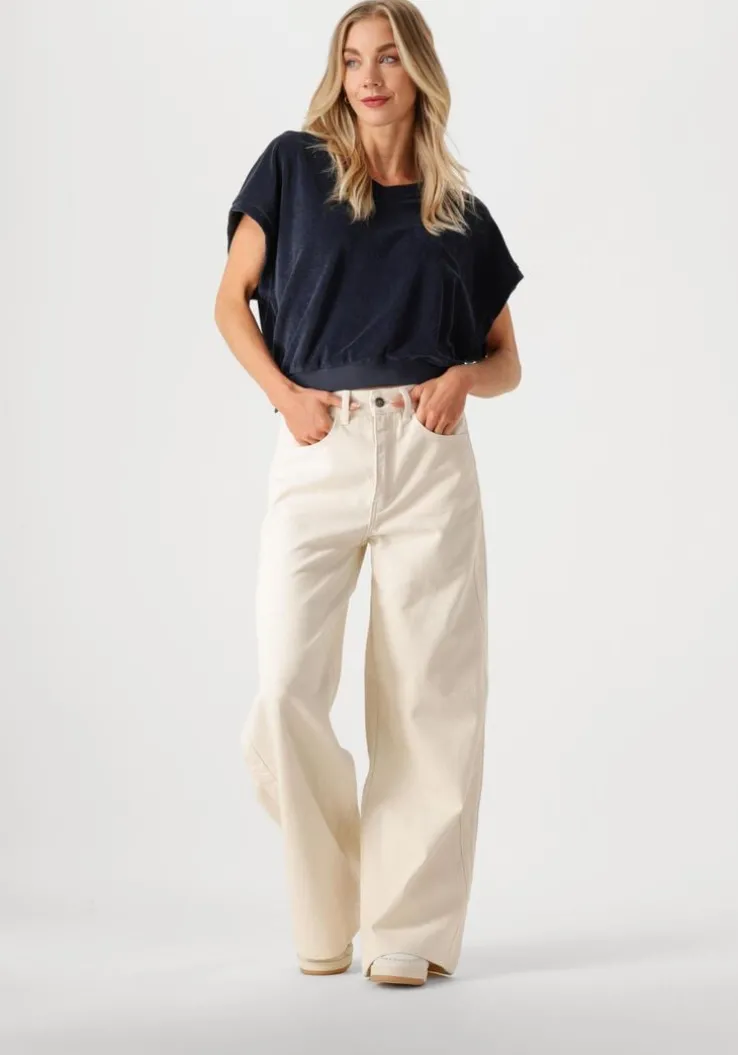 donkerblauwe by-bar top tyler slub top