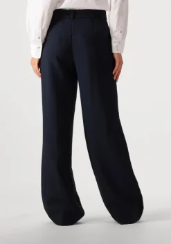 donkerblauwe co'couture pantalon vola long wide pant