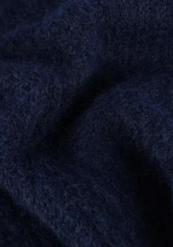 donkerblauwe co'couture truien/vesten coralee crop knit