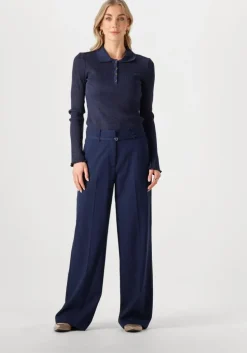donkerblauwe fabienne chapot pantalon nelsan trousers