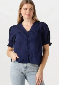 donkerblauwe fabienne chapot blouses juno blouse