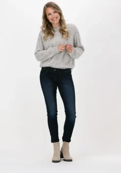 donkerblauwe g-star raw skinny jeans lynn mid skinny wmn