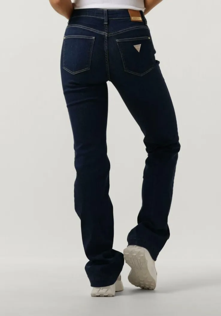donkerblauwe guess bootcut jeans sexy boot