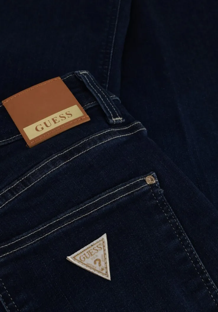 donkerblauwe guess bootcut jeans sexy boot