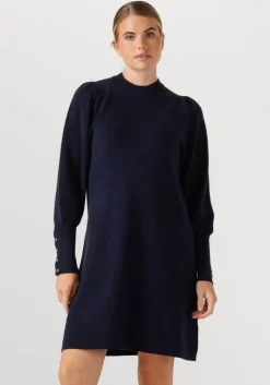 donkerblauwe janice jurken clay