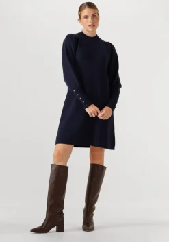 donkerblauwe janice jurken clay