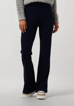 donkerblauwe jansen amsterdam flared broek lecia