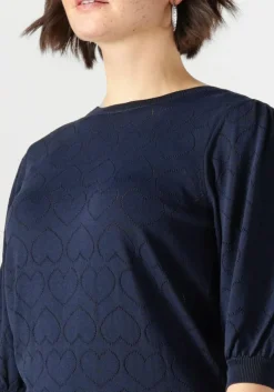 donkerblauwe jansen amsterdam top judith top jk 136 short sleeve