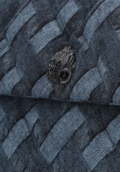 donkerblauwe kurt geiger london schoudertas large kensington soft